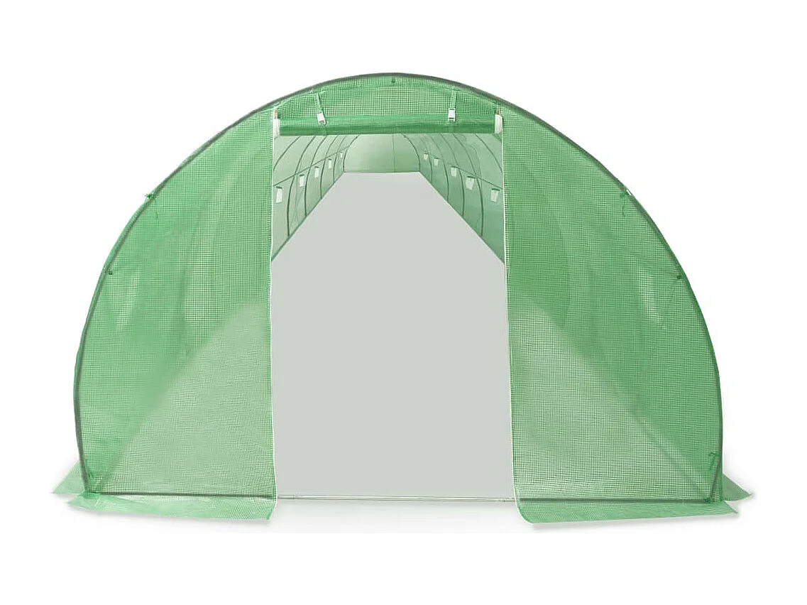 Invernadero de carpa para plantas flores y verduras 36 m² 1200 x 300 x 200 cm verde 02_0044446
