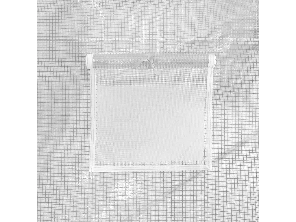 Invernadero de carpa para plantas flores y verduras con estructura de acero 42 m² 14 x 3 x 2 m color blanco 02_0044591