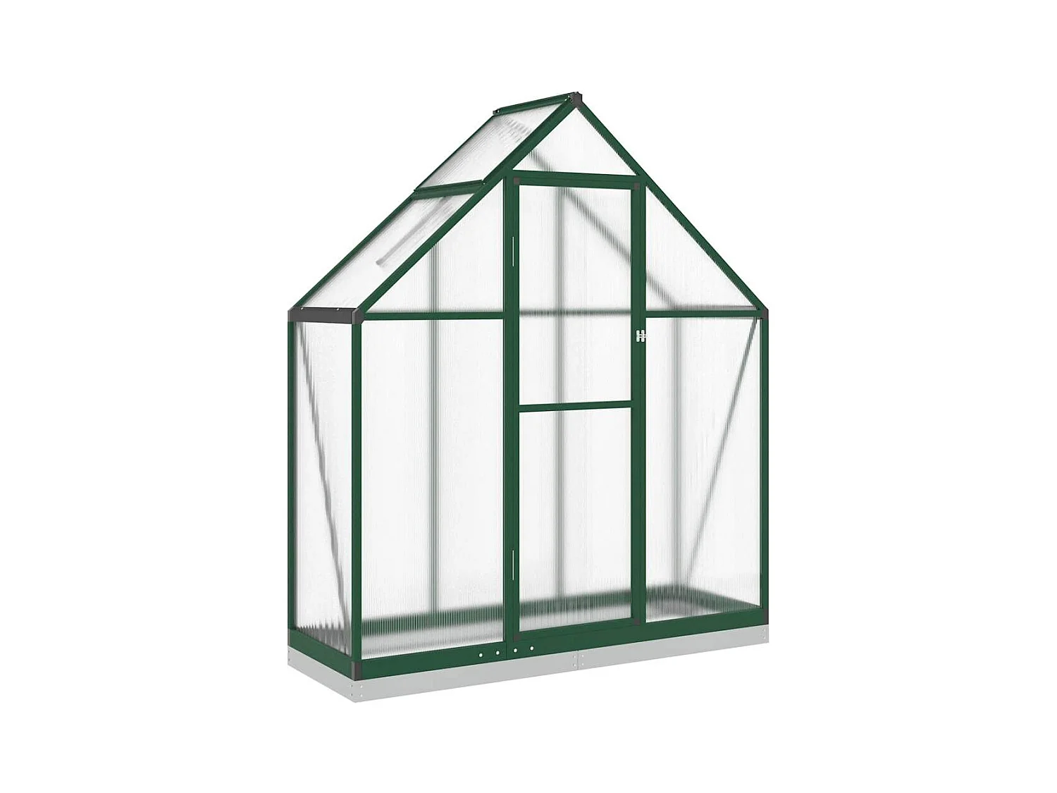 Serra tenda riparo piante fiori ortaggi con telaio di base 169 x 58 x 202 cm alluminio verde 02_0044495