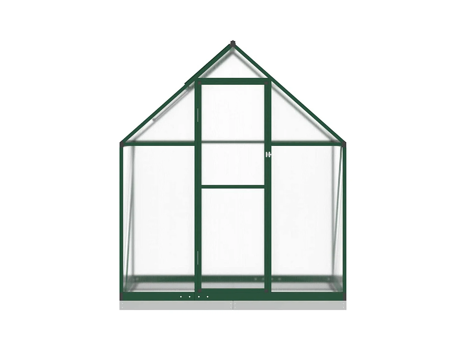 Serra tenda riparo piante fiori ortaggi con telaio di base 169 x 58 x 202 cm alluminio verde 02_0044495