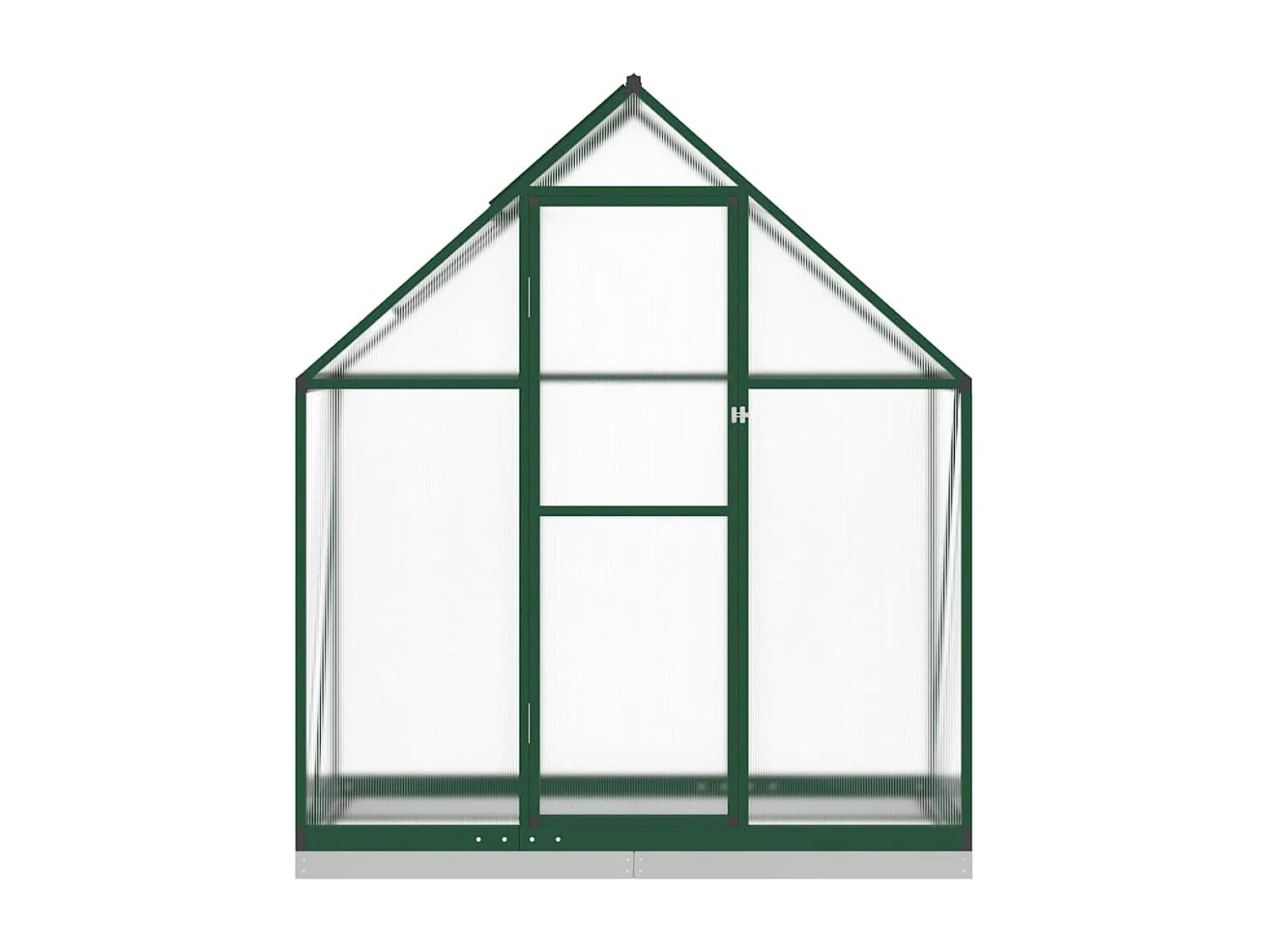 Tenda de estufa abrigo para plantas flores vegetais com estrutura de base 169 x 58 x 202 cm alumínio verde 02_0044495