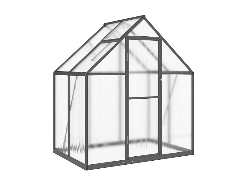 Invernadero de carpa para plantas flores y verduras con estructura de base 169 x 114 x 195 cm aluminio antracita 02_0044484