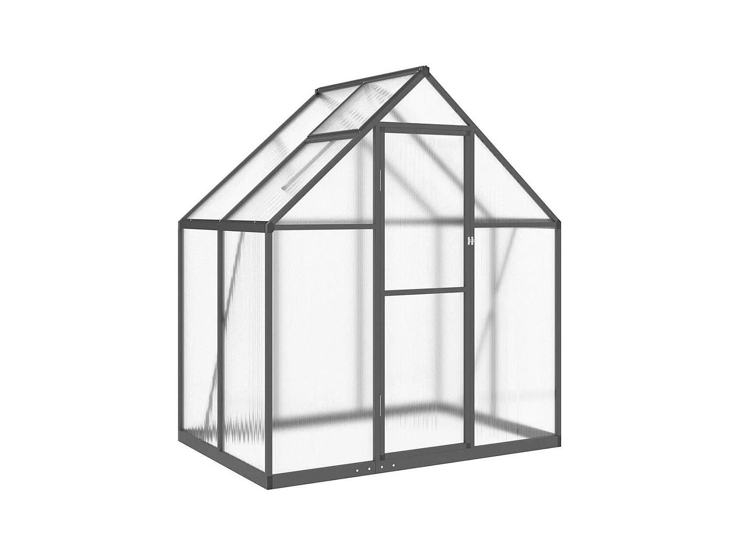 Invernadero de carpa para plantas flores y verduras con estructura de base 169 x 114 x 195 cm aluminio antracita 02_0044484