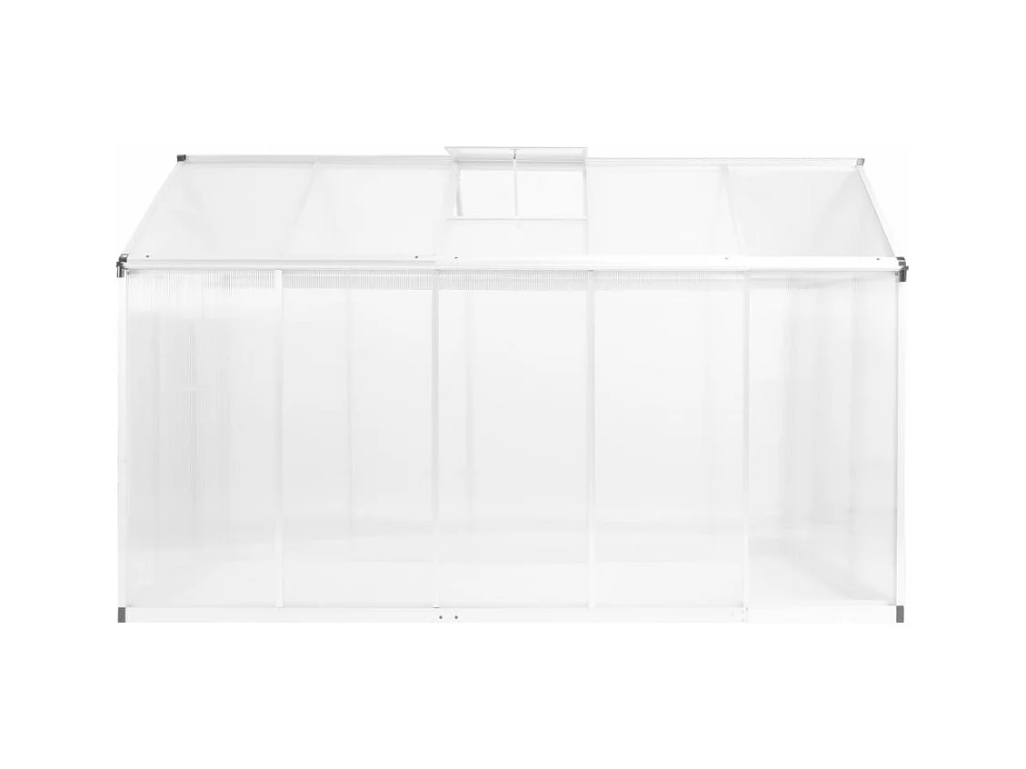 Serra tenda riparo piante fiori ortaggi alluminio 302 x 190 x 195 cm 1119 m³ Trasparente 02_0044467