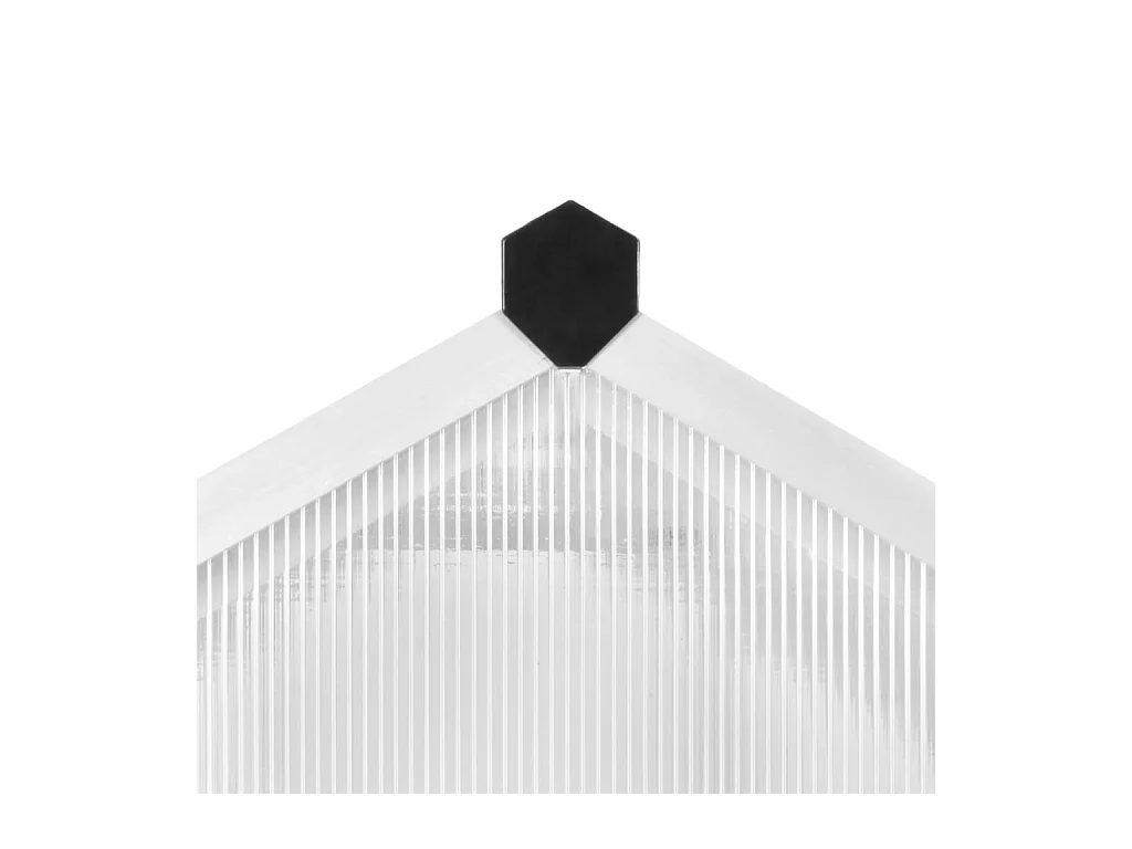 Serra tenda riparo piante fiori ortaggi alluminio 302 x 190 x 195 cm 1119 m³ Trasparente 02_0044467