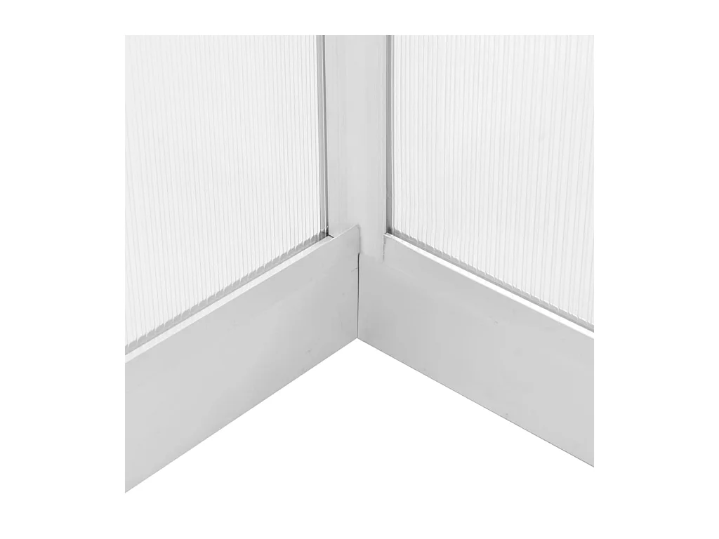 Serra tenda riparo piante fiori ortaggi alluminio 302 x 190 x 195 cm 1119 m³ Trasparente 02_0044467