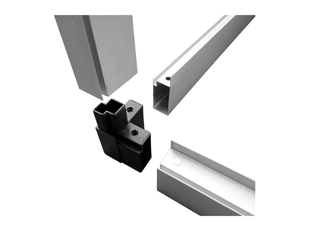 Serra tenda riparo piante fiori ortaggi alluminio 302 x 190 x 195 cm 1119 m³ Trasparente 02_0044467