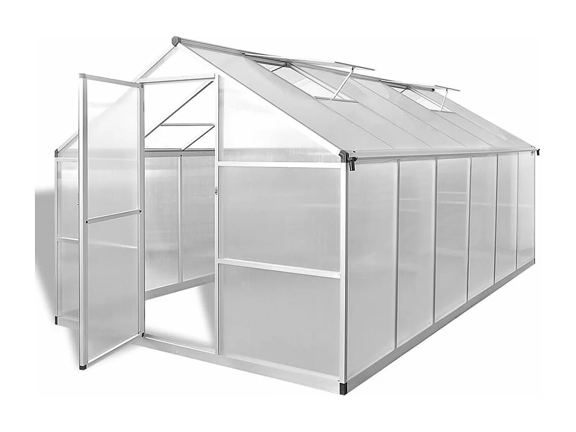 Serre tente abri plante aluminium 361 x 250 x 195 cm 02_0044663