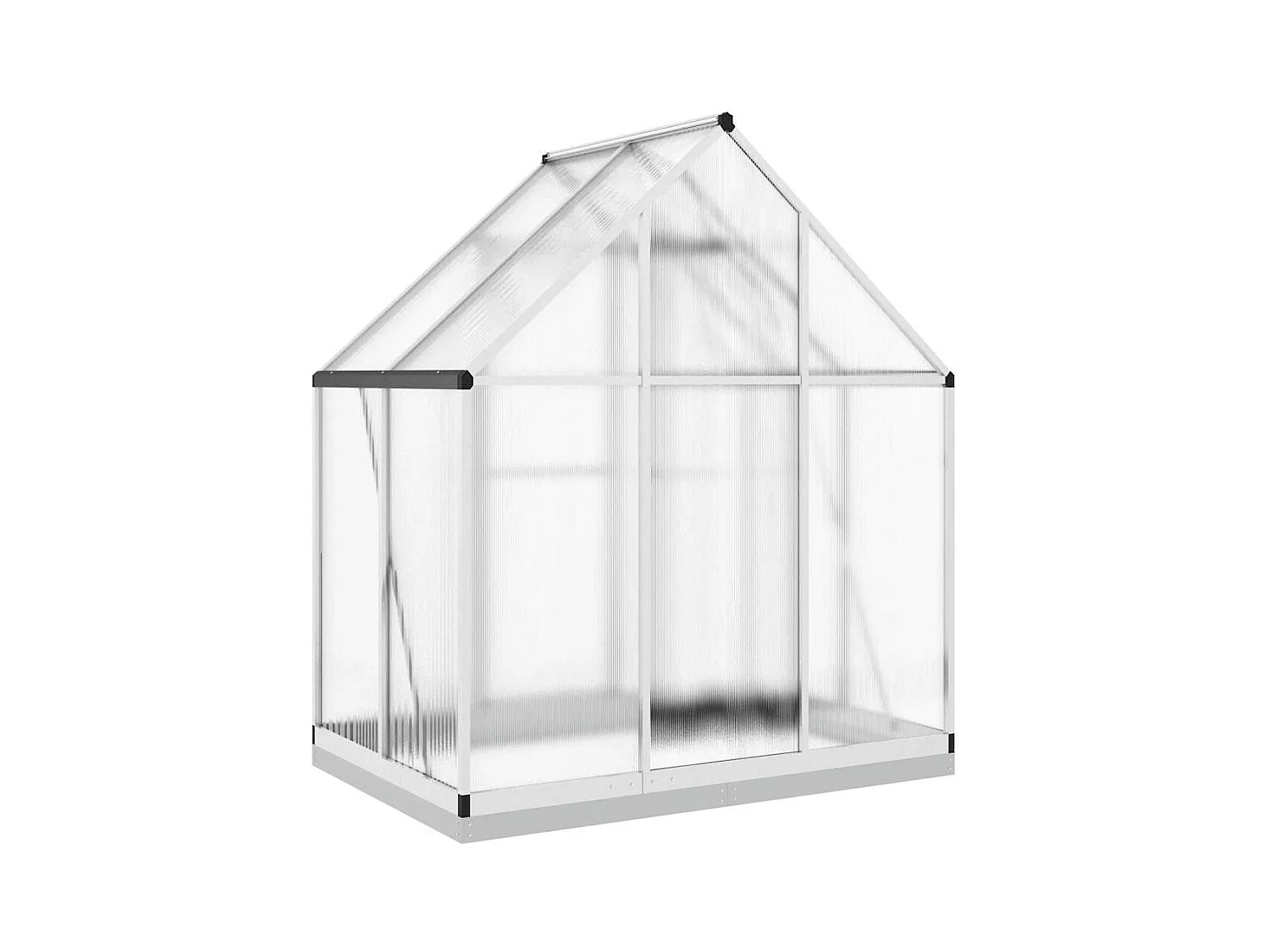 Invernadero de carpa para plantas flores y verduras con estructura de base plateada 169 x 114 x 202 cm aluminio Plata 02_0044518