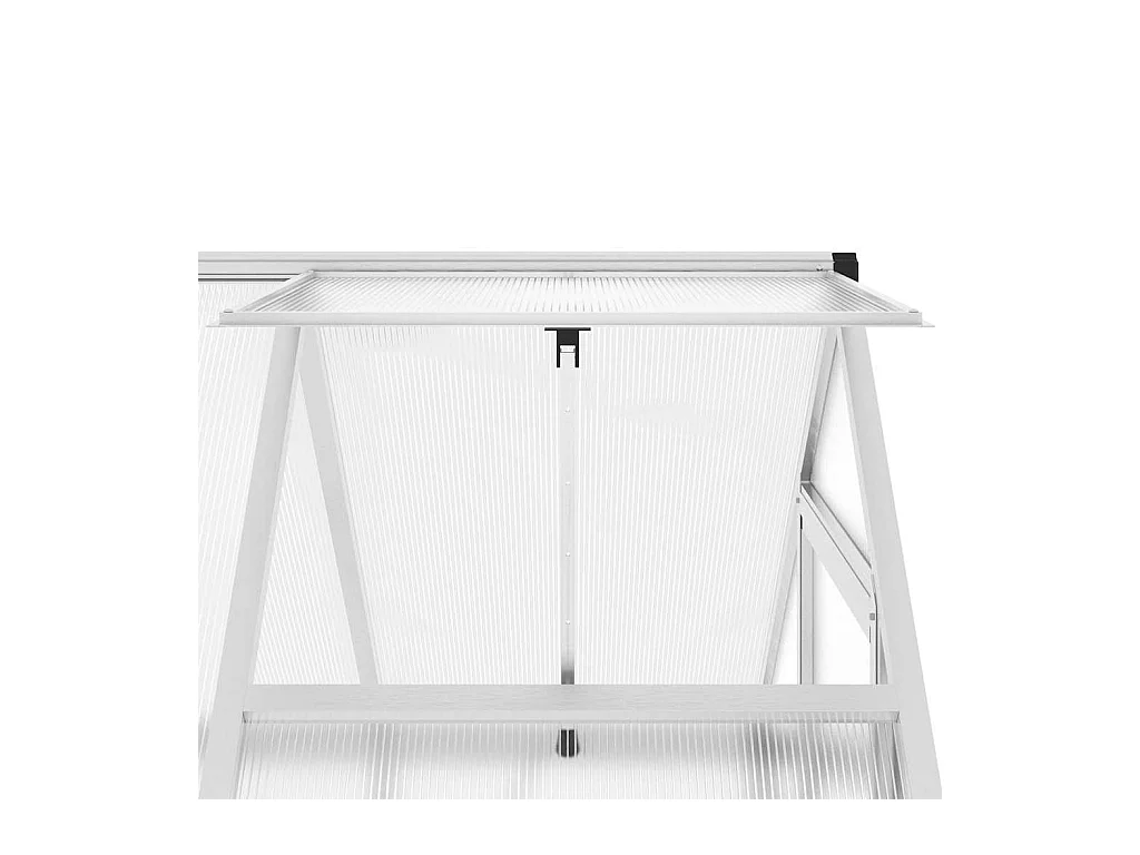 Invernadero de carpa para plantas flores y verduras con estructura de base plateada 169 x 114 x 202 cm aluminio Plata 02_0044518