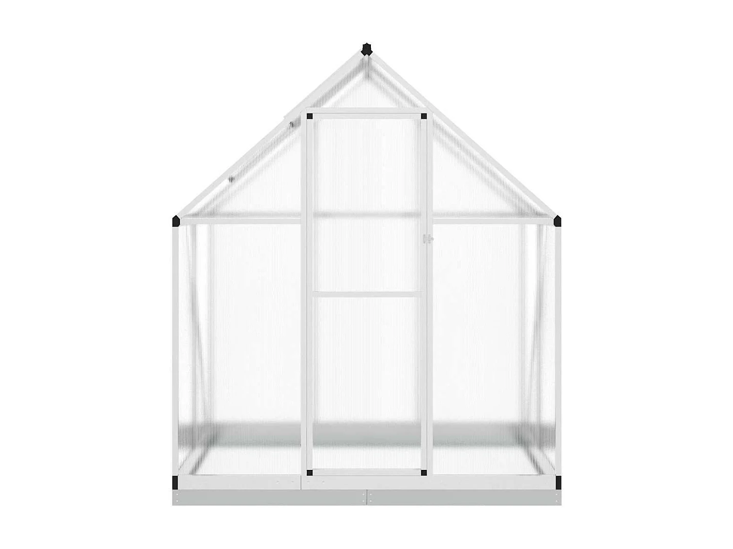 Tenda de estufa abrigo planta flor vegetais com estrutura de base prateada 169 x 114 x 202 cm alumínio Prata 02_0044518