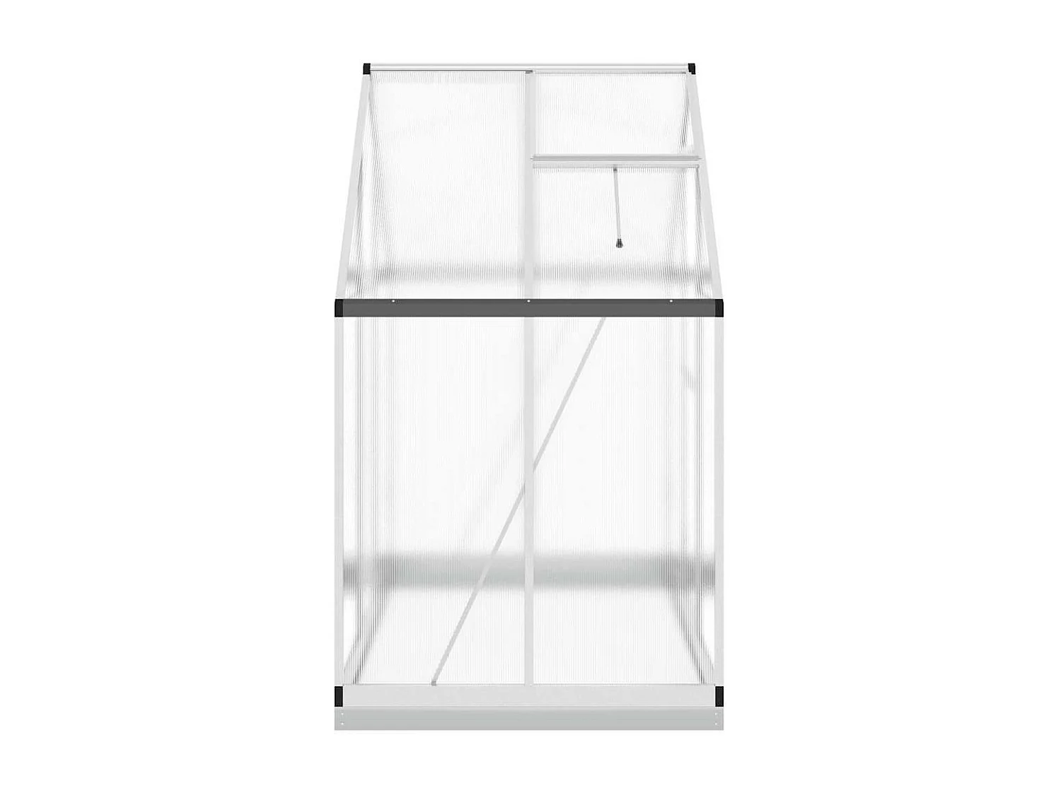 Tenda de estufa abrigo planta flor vegetais com estrutura de base prateada 169 x 114 x 202 cm alumínio Prata 02_0044518