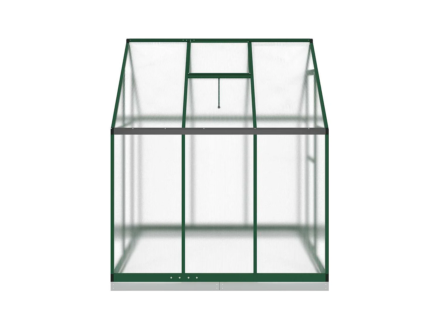 Tenda de estufa abrigo para plantas flores vegetais com estrutura de base 169 x 169 x 202 cm alumínio verde 02_0044491