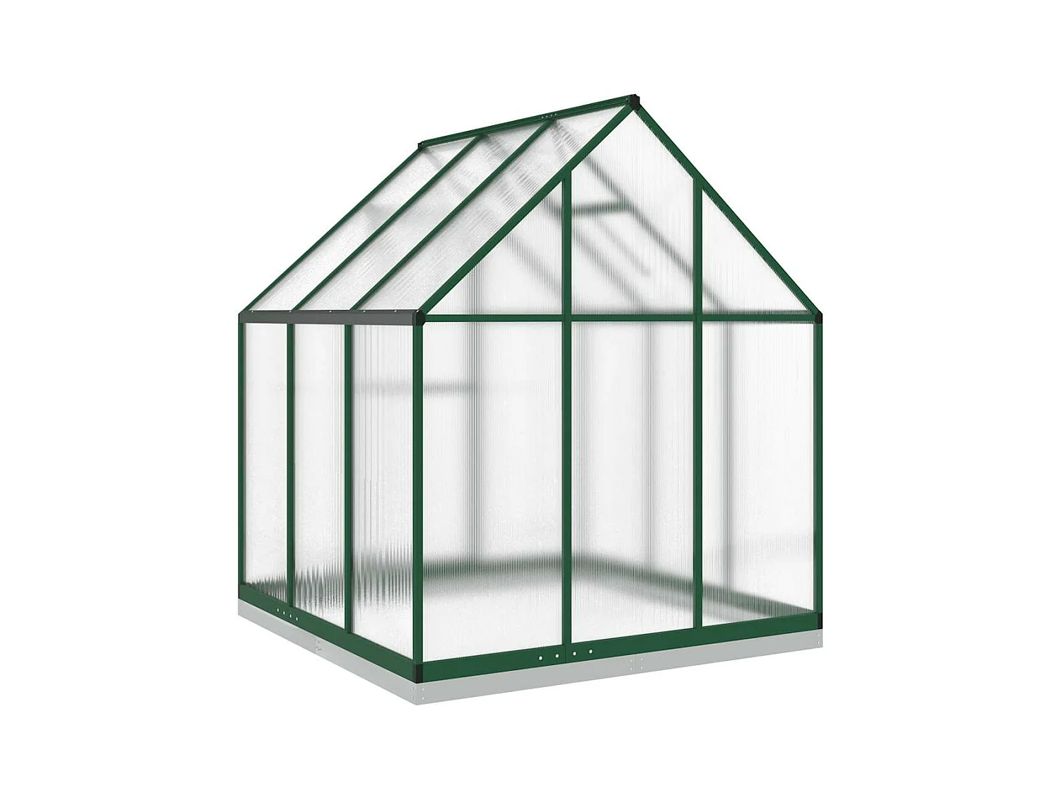 Invernadero de carpa para plantas flores y verduras con estructura de aluminio verde 169 x 169 x 202 cm 02_0044491