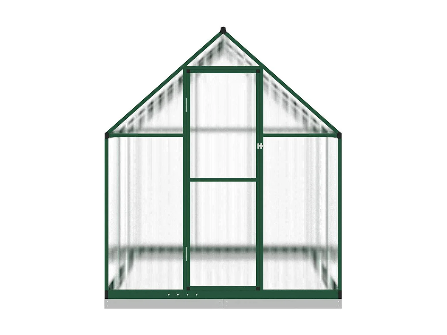 Tenda de estufa abrigo para plantas flores vegetais com estrutura de base 169 x 169 x 202 cm alumínio verde 02_0044491