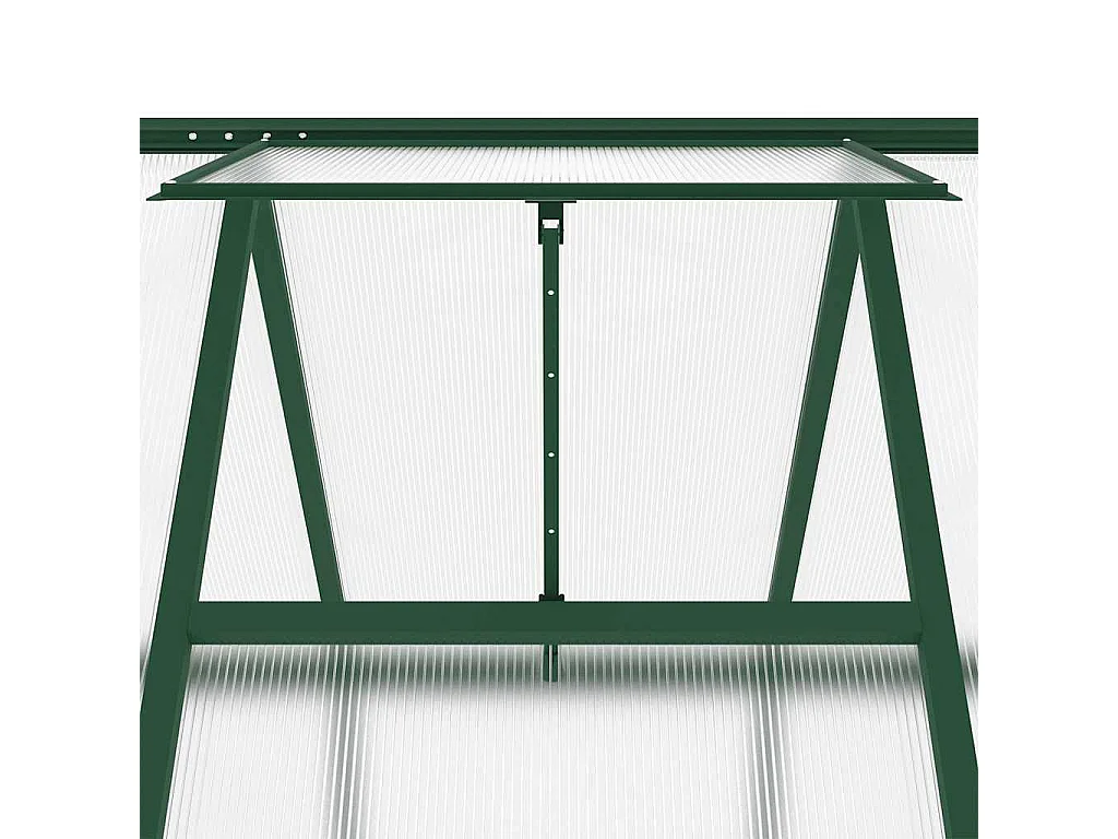 Tenda de estufa abrigo para plantas flores vegetais com estrutura de base 169 x 169 x 202 cm alumínio verde 02_0044491