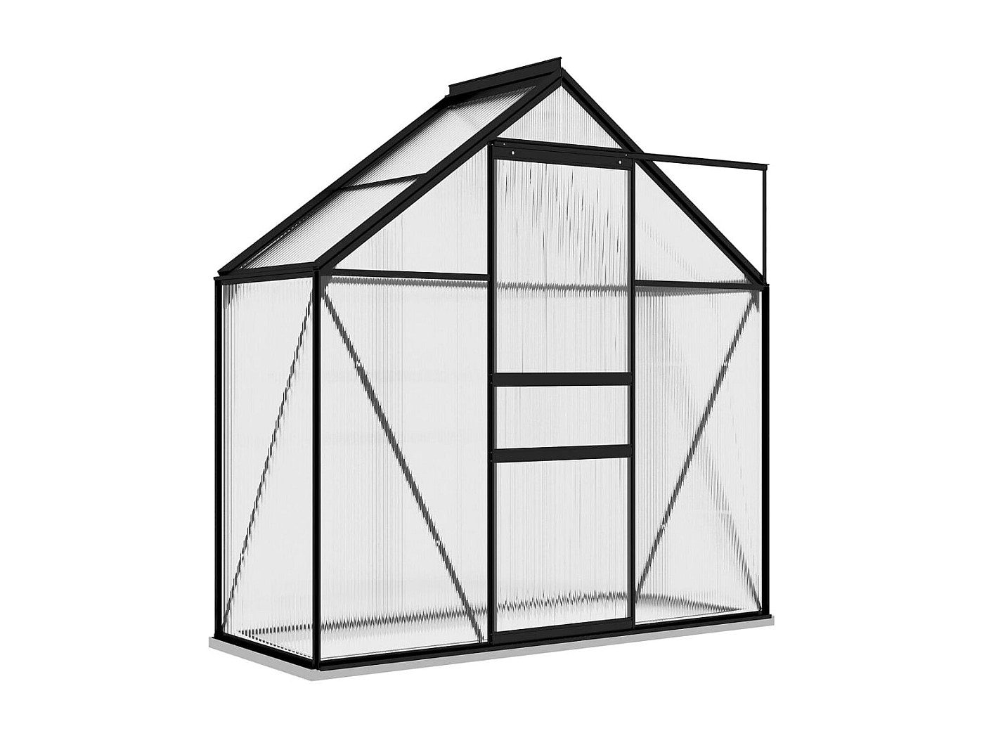 Serra In Alluminio E Policarbonato Gegaden 6,05 M² (242x250x195 Cm) – Nuova, Con Tetto Apribile E Grondaia