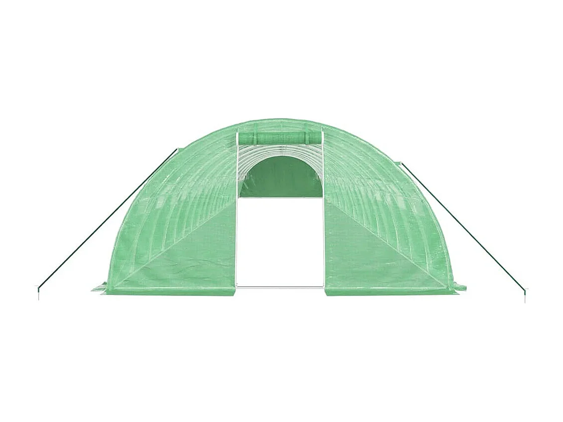 Estufa tenda abrigo planta flor hortaliças com estrutura de aço 80 m² 20 x 4 x 2 m verde 02_0044636