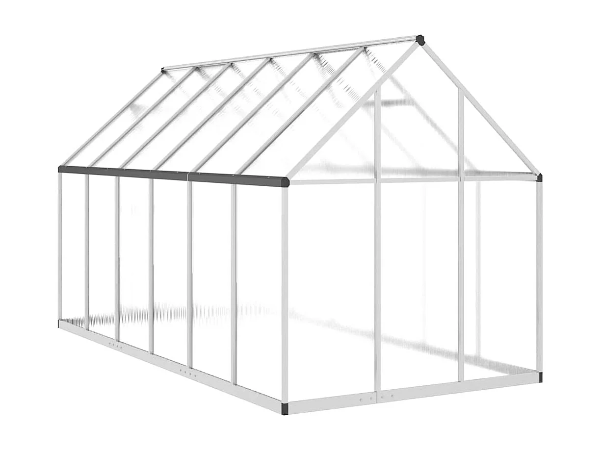 Serre tente abri plante aluminium argenté 334 x 169 x 195 cm 02_0044523