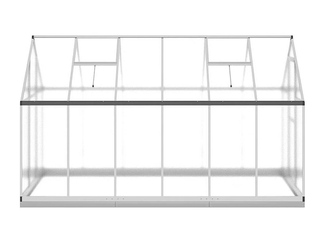 Serre tente abri plante aluminium argenté 334 x 169 x 202 cm 02_0044524