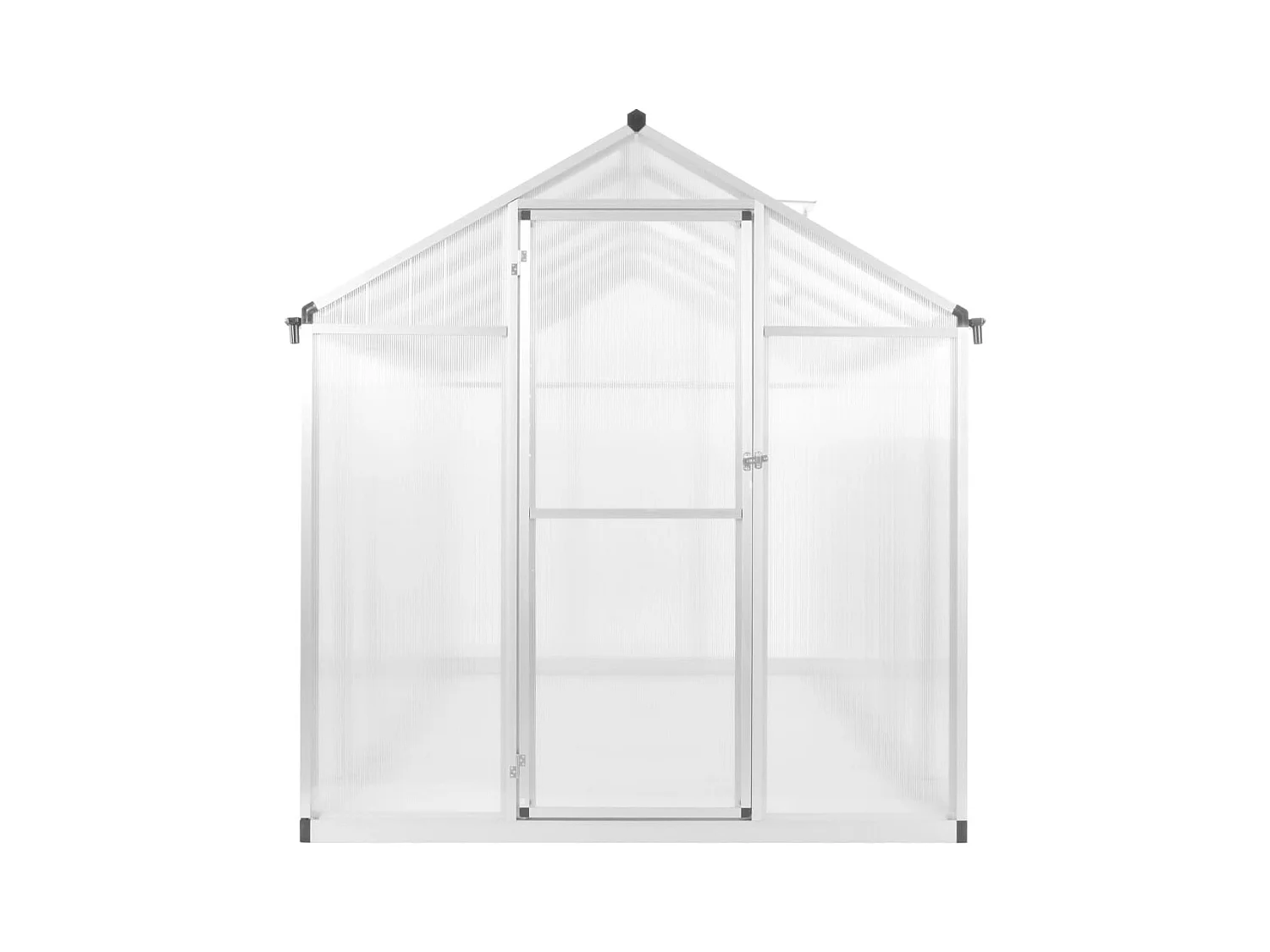 Serra tenda riparo piante fiori ortaggi alluminio 362 x 190 x 195 cm 1341 m³ Trasparente 02_0044468