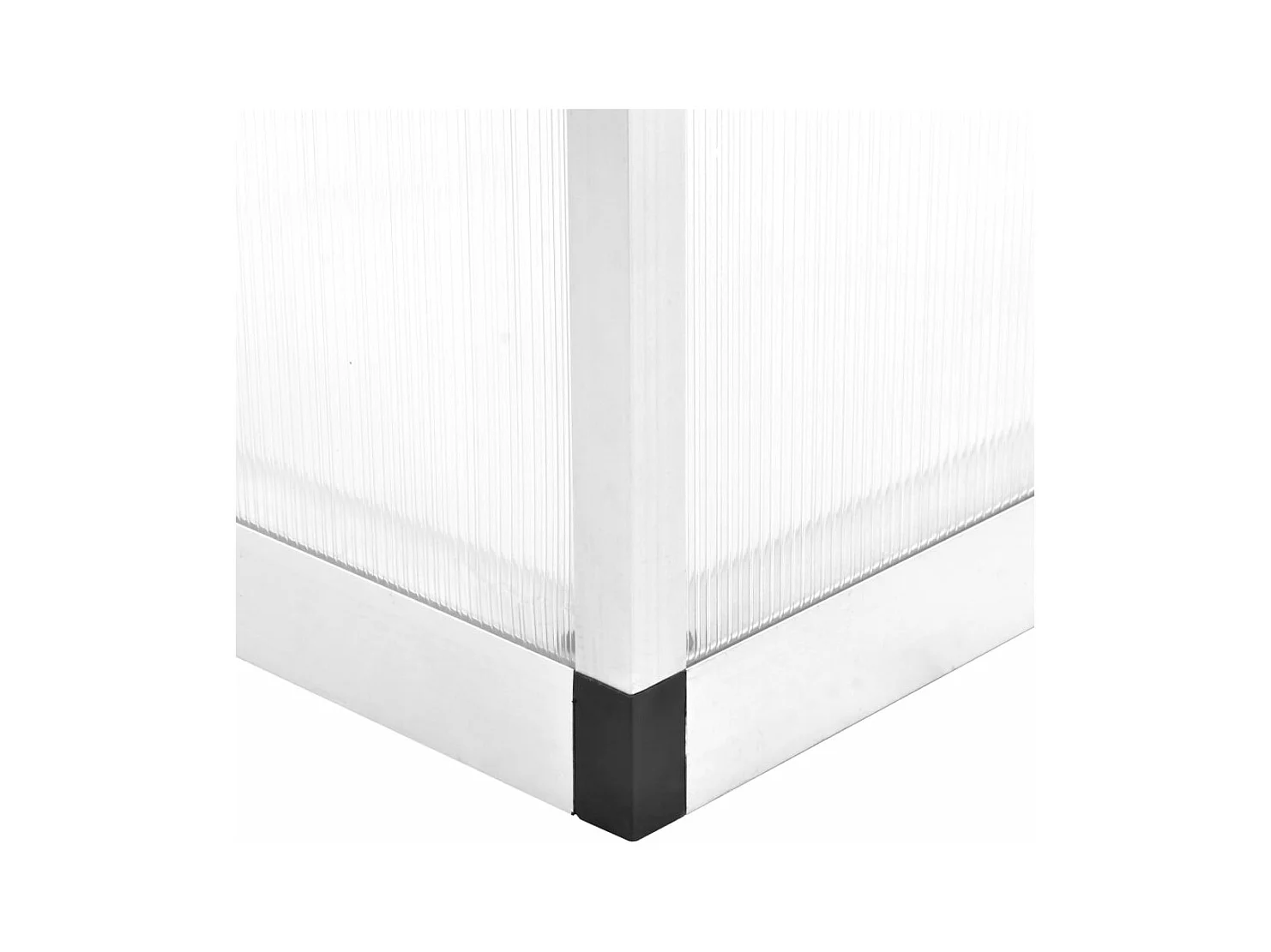 Serra tenda riparo piante fiori ortaggi alluminio 362 x 190 x 195 cm 1341 m³ Trasparente 02_0044468