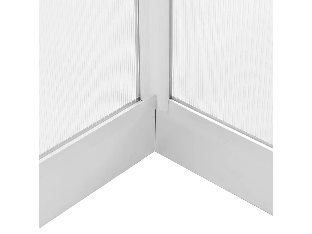 Serra tenda riparo piante fiori ortaggi alluminio 362 x 190 x 195 cm 1341 m³ Trasparente 02_0044468