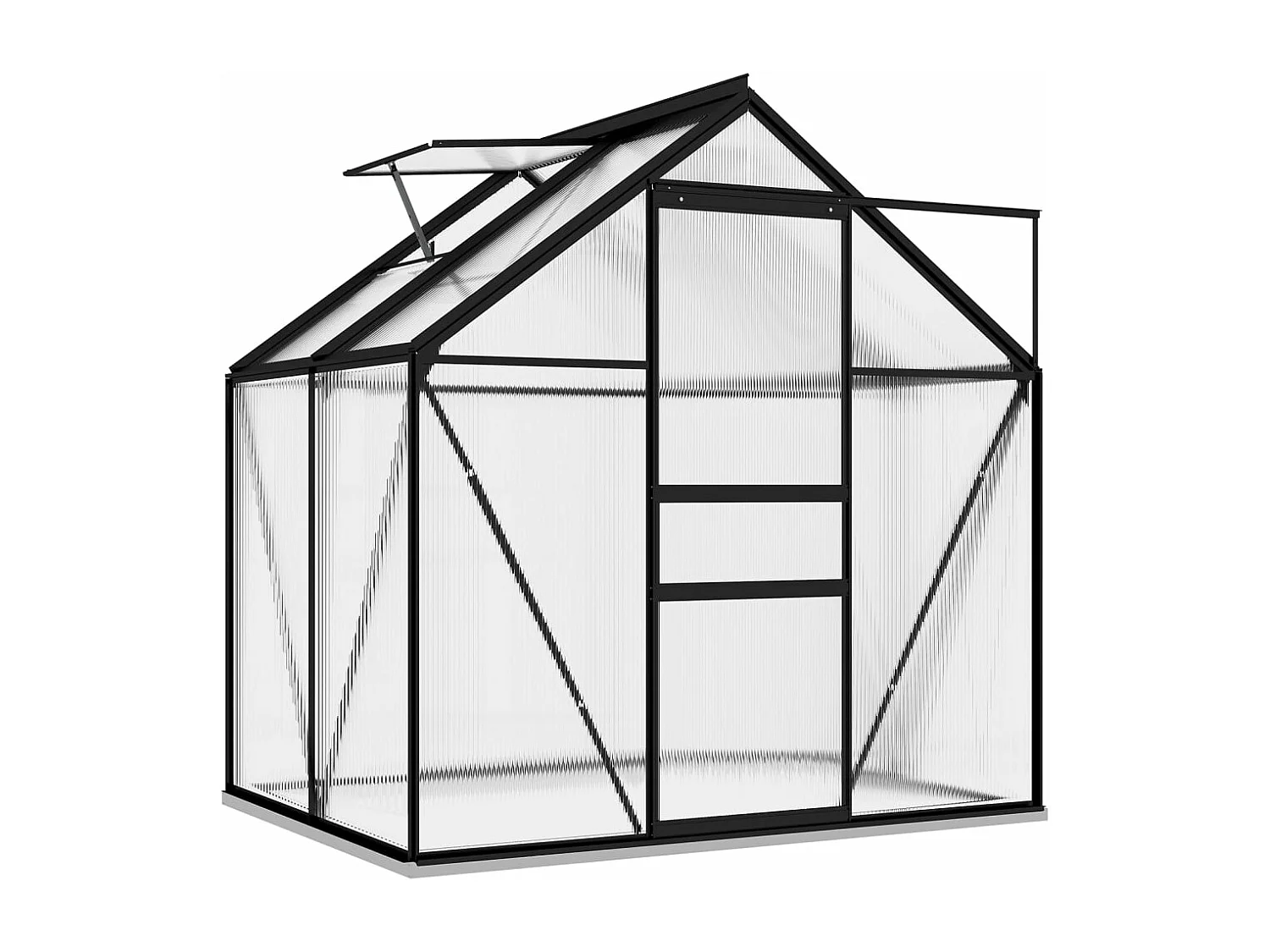 Tenda de estufa abrigo planta flor hortaliças alumínio 247 m² antracite 02_0044462