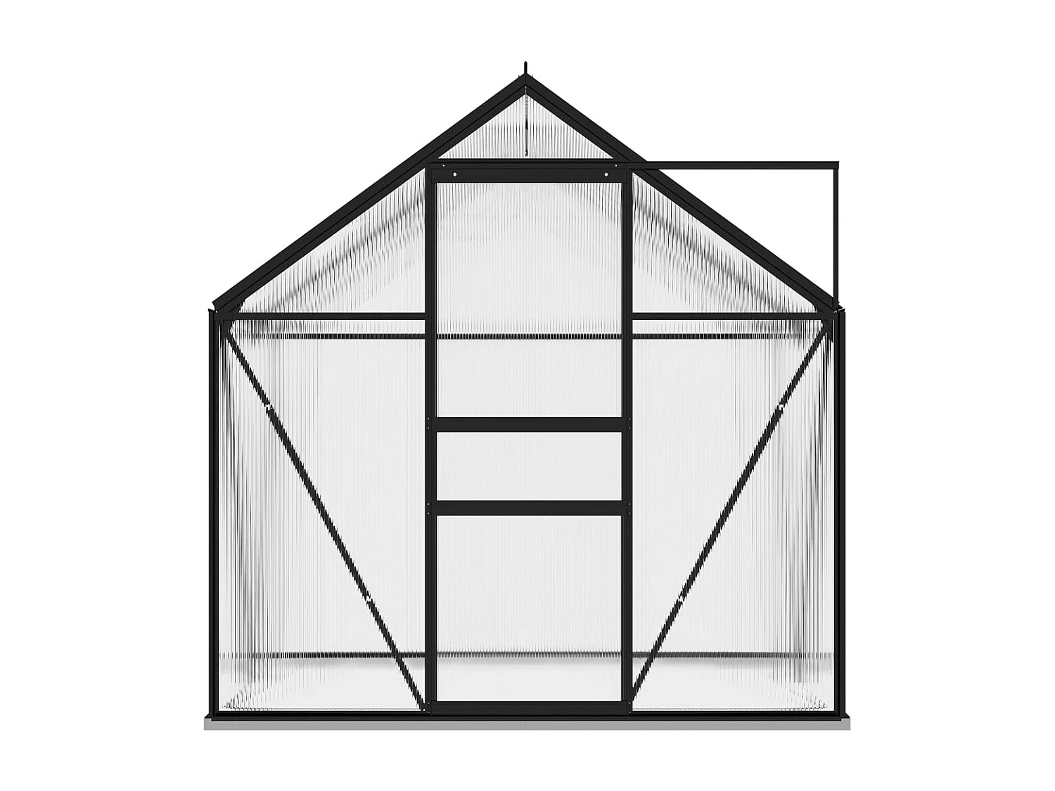 Tenda de estufa abrigo planta flor hortaliças alumínio 247 m² antracite 02_0044462