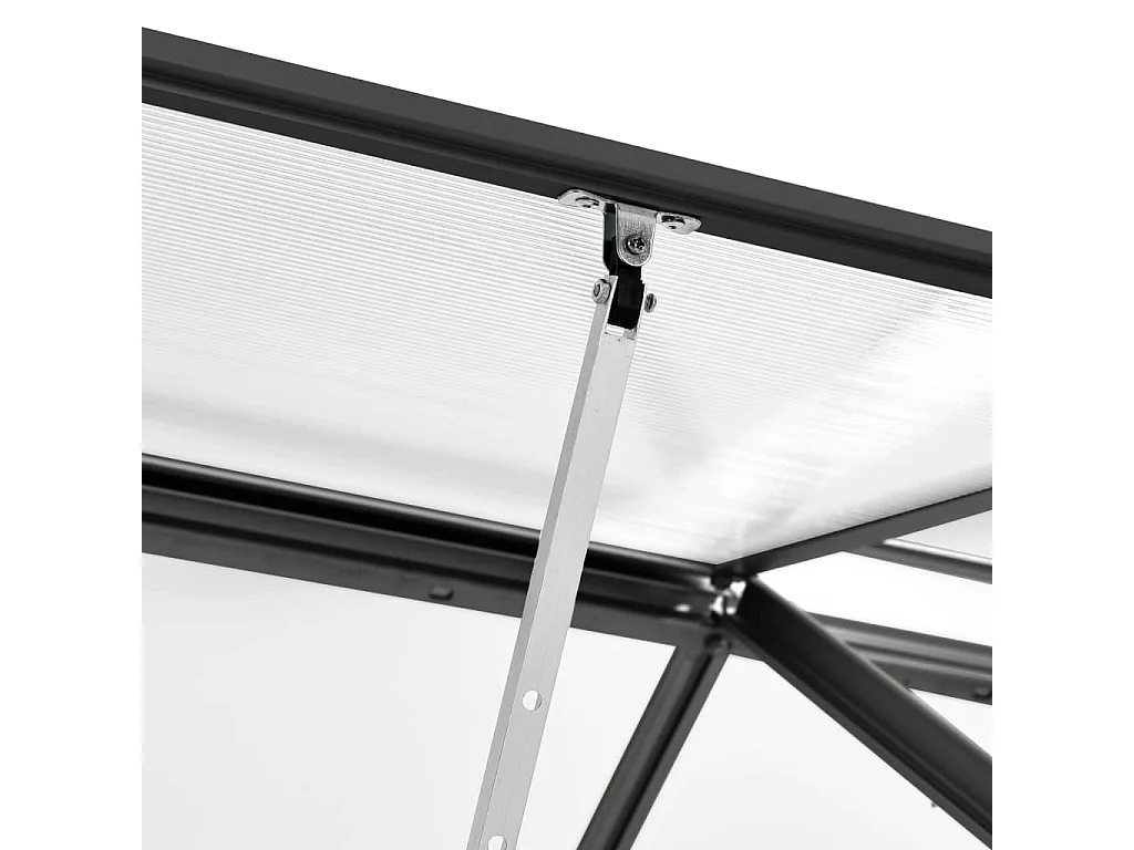 Tenda de estufa abrigo planta flor hortaliças alumínio 247 m² antracite 02_0044462