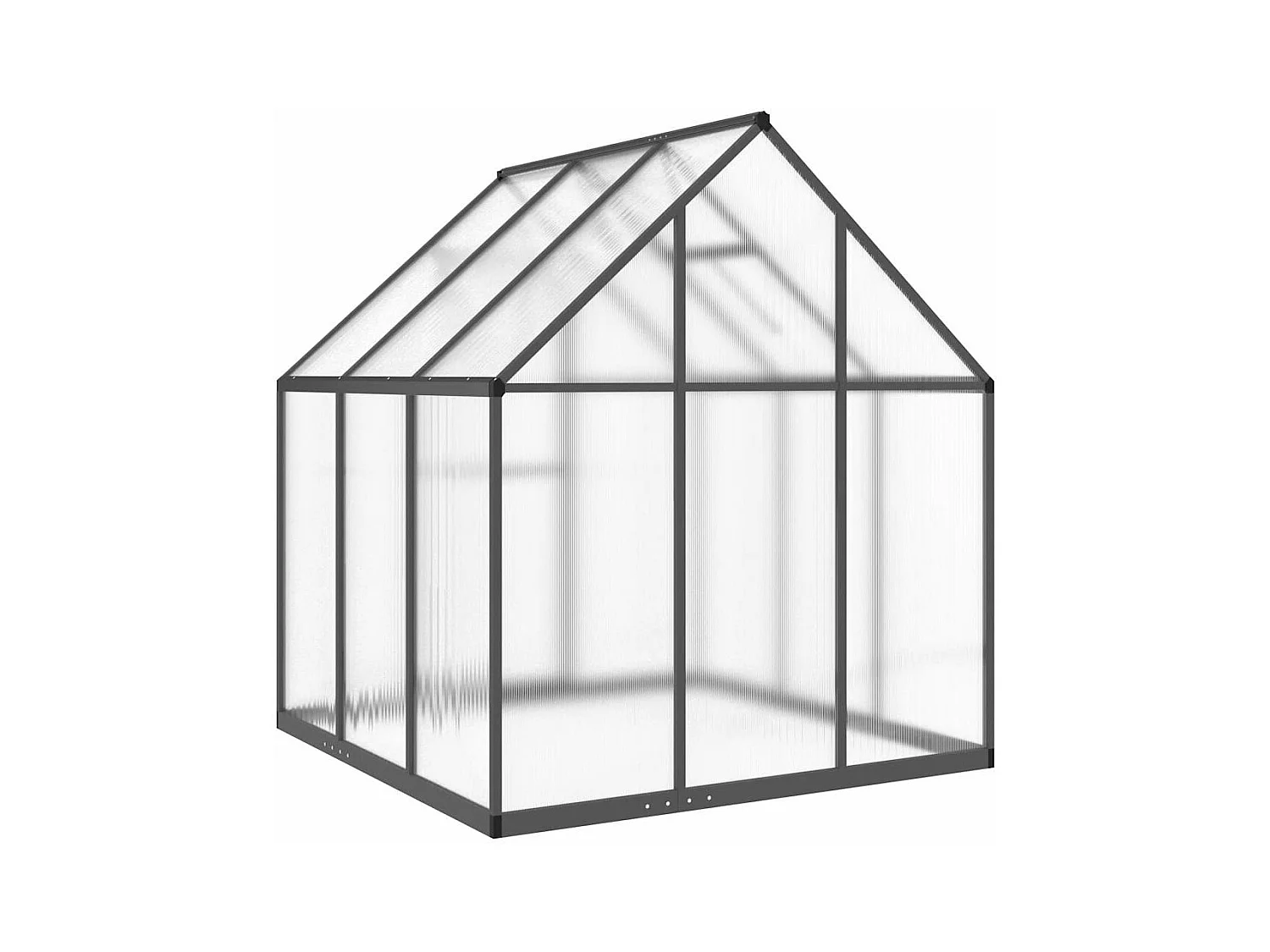 Invernadero de carpa para plantas flores y verduras con estructura de base 169 x 169 x 195 cm aluminio antracita 02_0044488