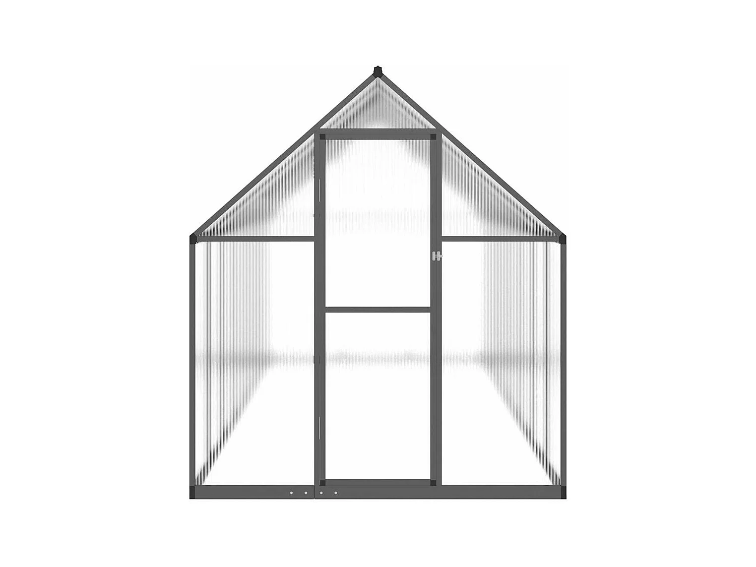 Invernadero de carpa para plantas flores y verduras con estructura de base 445 x 169 x 195 cm aluminio antracita 02_0044505