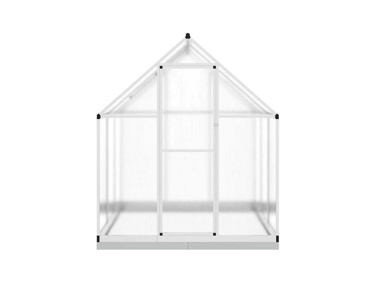 Invernadero de carpa para plantas flores y verduras con estructura de base plateada 169 x 169 x 202 cm aluminio Plata 02_0044519