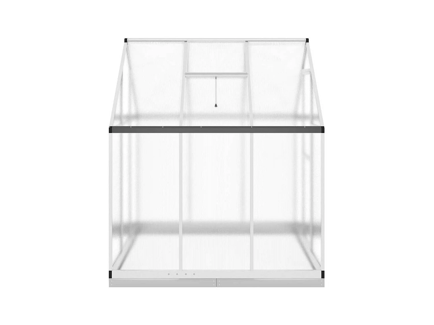 Invernadero de carpa para plantas flores y verduras con estructura de base plateada 169 x 169 x 202 cm aluminio Plata 02_0044519