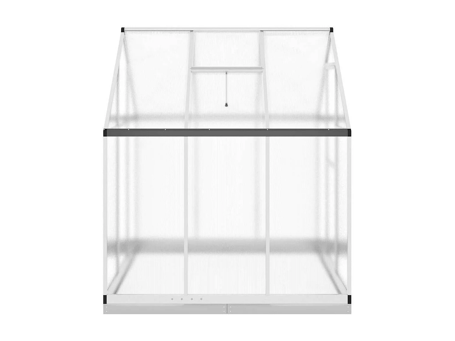 Serre tente abri plante aluminium argenté 169 x 169 x 202 cm 02_0044519