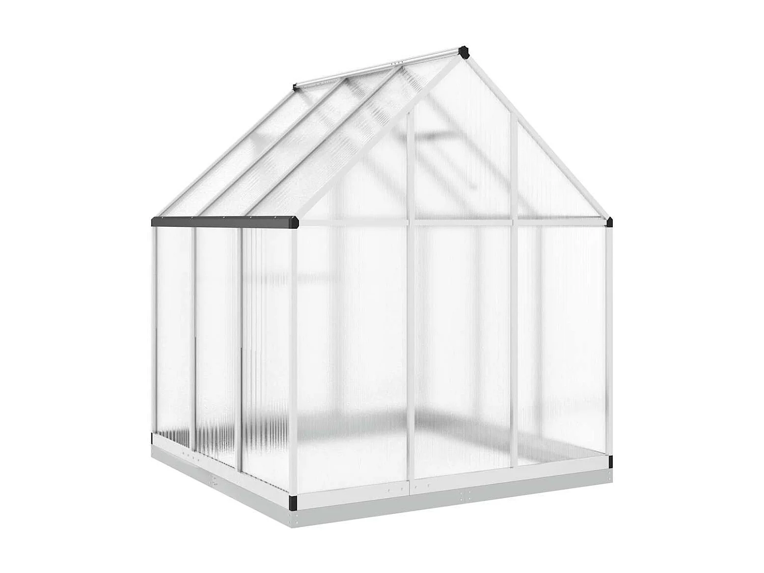 Serre tente abri plante aluminium argenté 169 x 169 x 202 cm 02_0044519