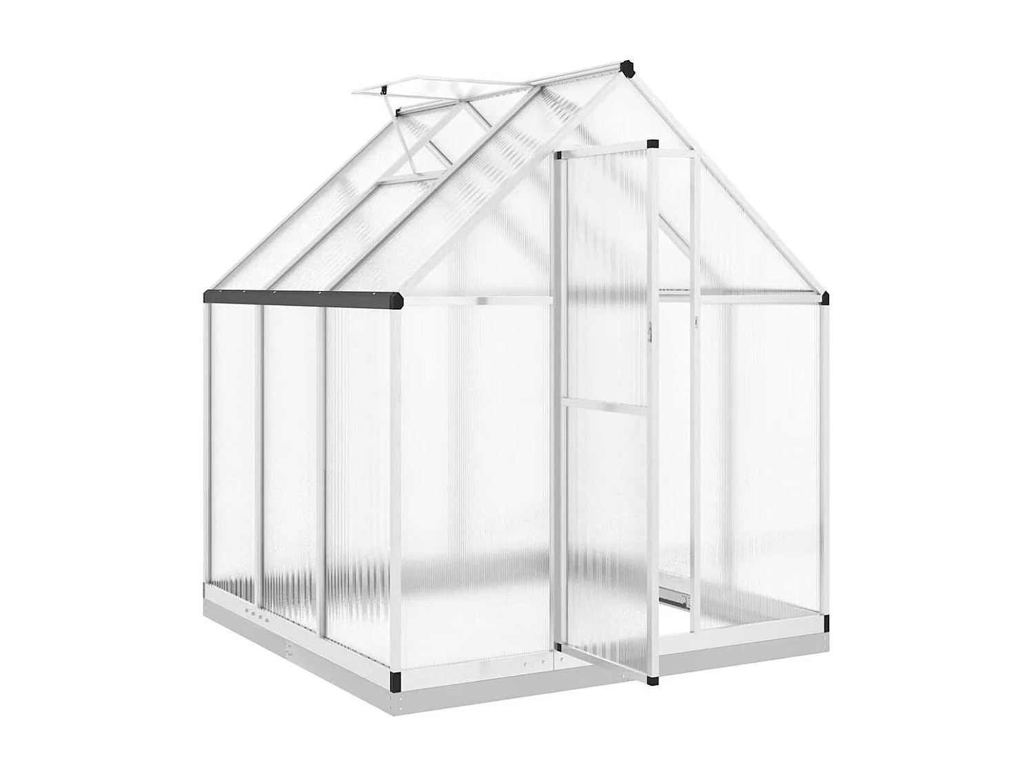 Serre tente abri plante aluminium argenté 169 x 169 x 202 cm 02_0044519