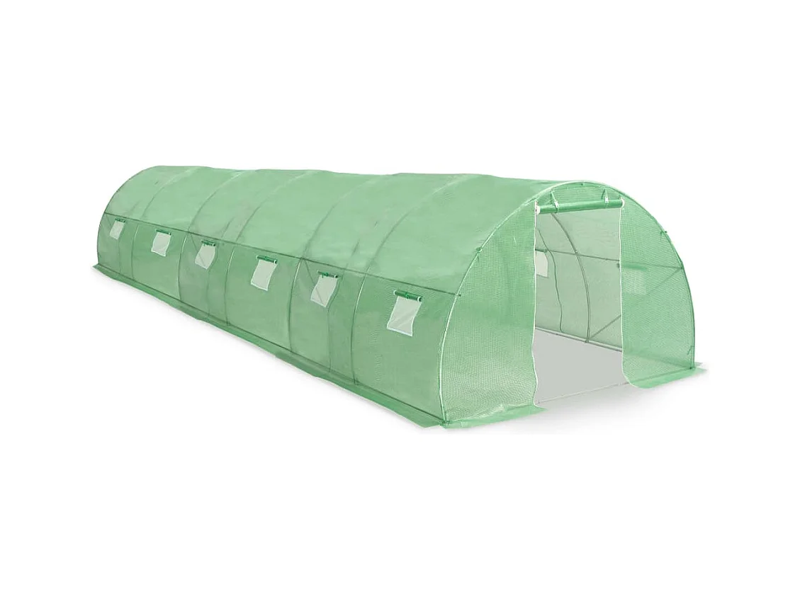 Serra tenda riparo piante fiori ortaggi 27 m² 900 x 300 x 200 cm verde 02_0044444