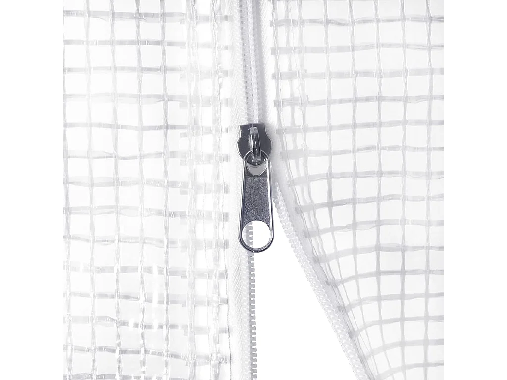 Serra tenda riparo piante fiori ortaggi con struttura in acciaio 60 m² 20 x 3 x 2 m bianco 02_0044615