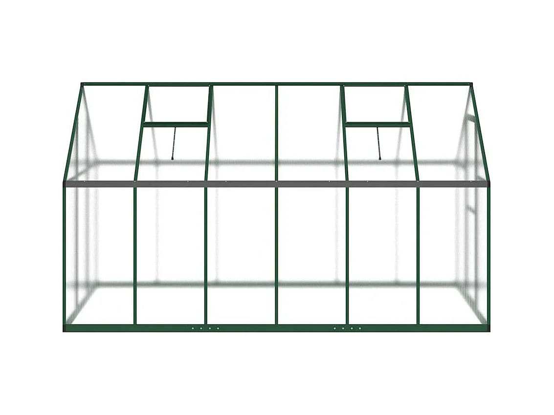 Invernadero de carpa para plantas flores y verduras con estructura de aluminio verde 334 x 169 x 195 cm 02_0044502