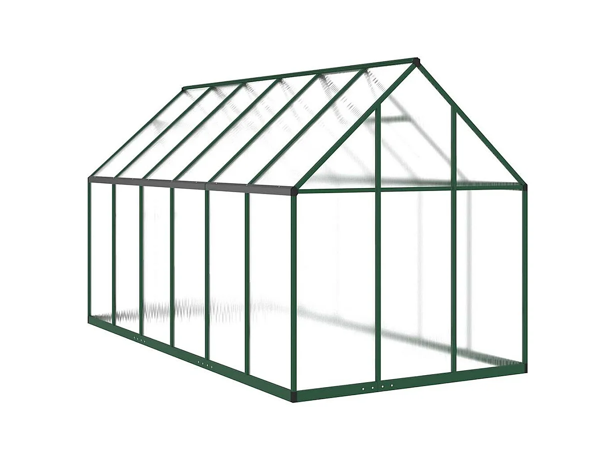 Invernadero de carpa para plantas flores y verduras con estructura de aluminio verde 334 x 169 x 195 cm 02_0044502