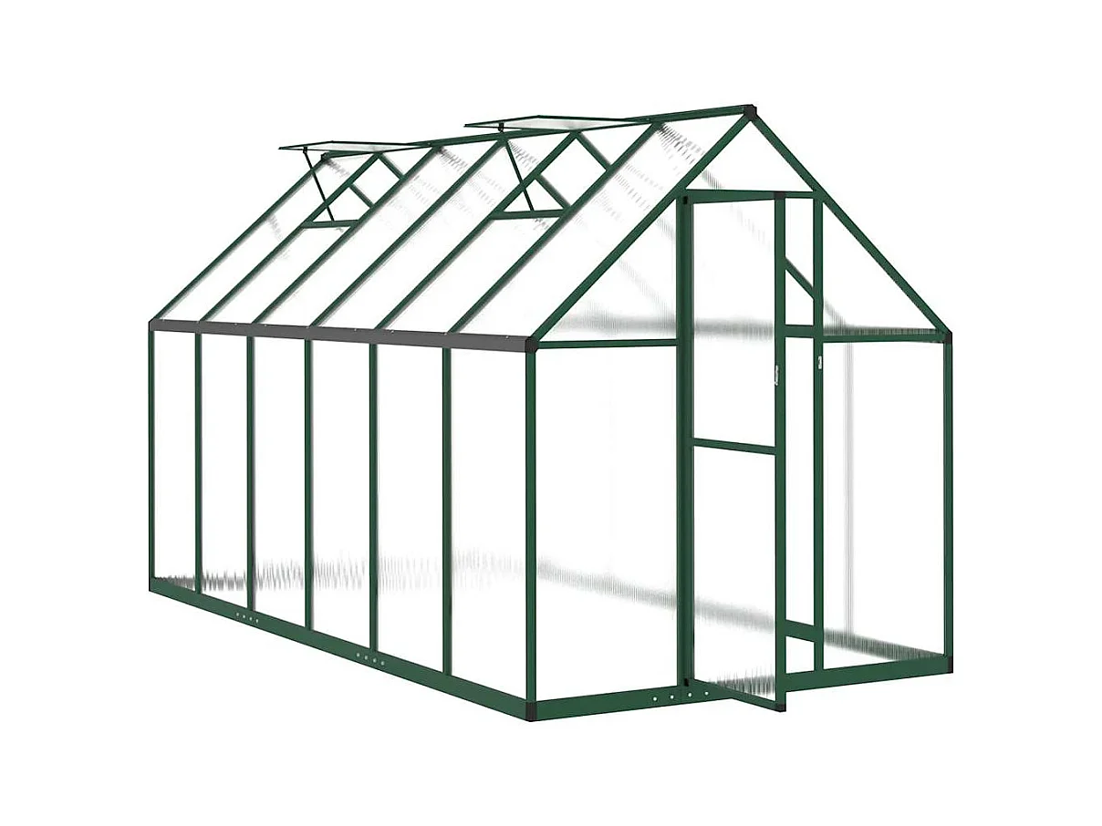 Invernadero de carpa para plantas flores y verduras con estructura de aluminio verde 334 x 169 x 195 cm 02_0044502