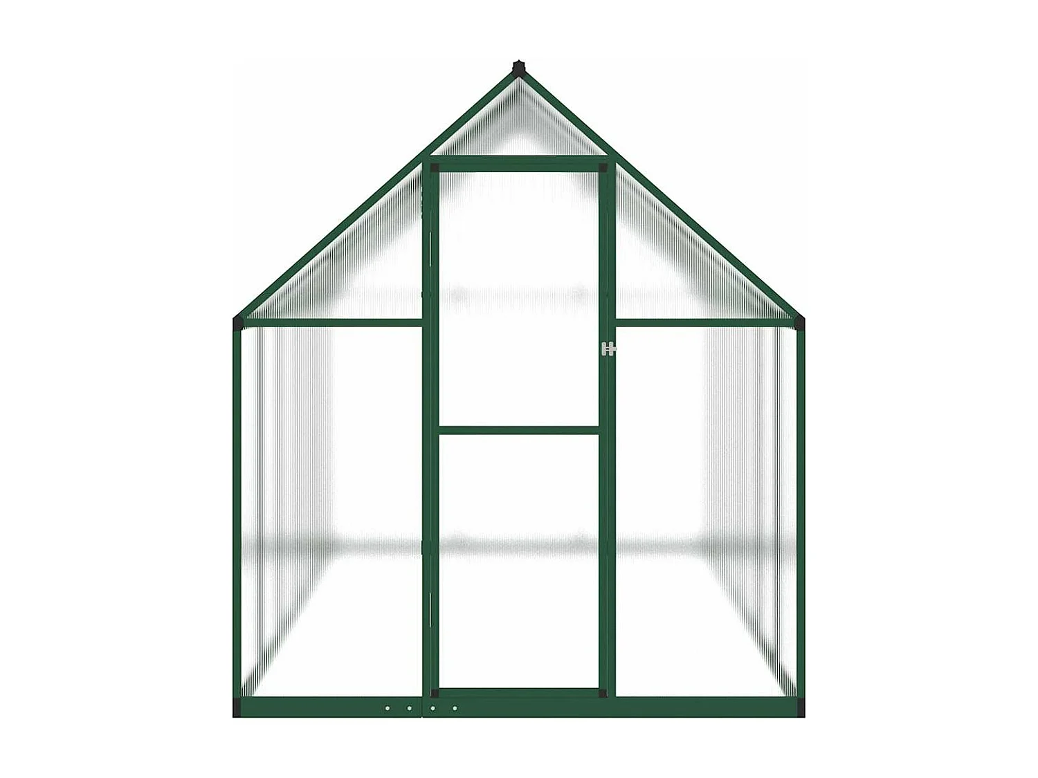 Tenda de estufa abrigo para plantas flores vegetais com estrutura de base 334 x 169 x 195 cm alumínio verde 02_0044502