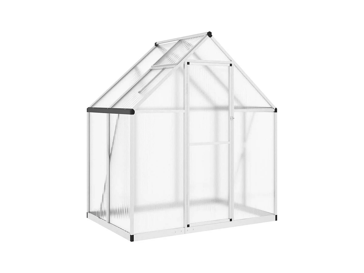 Tenda de estufa abrigo planta flor vegetais com estrutura de base prata 169 x 114 x 195 cm alumínio prata 02_0044515