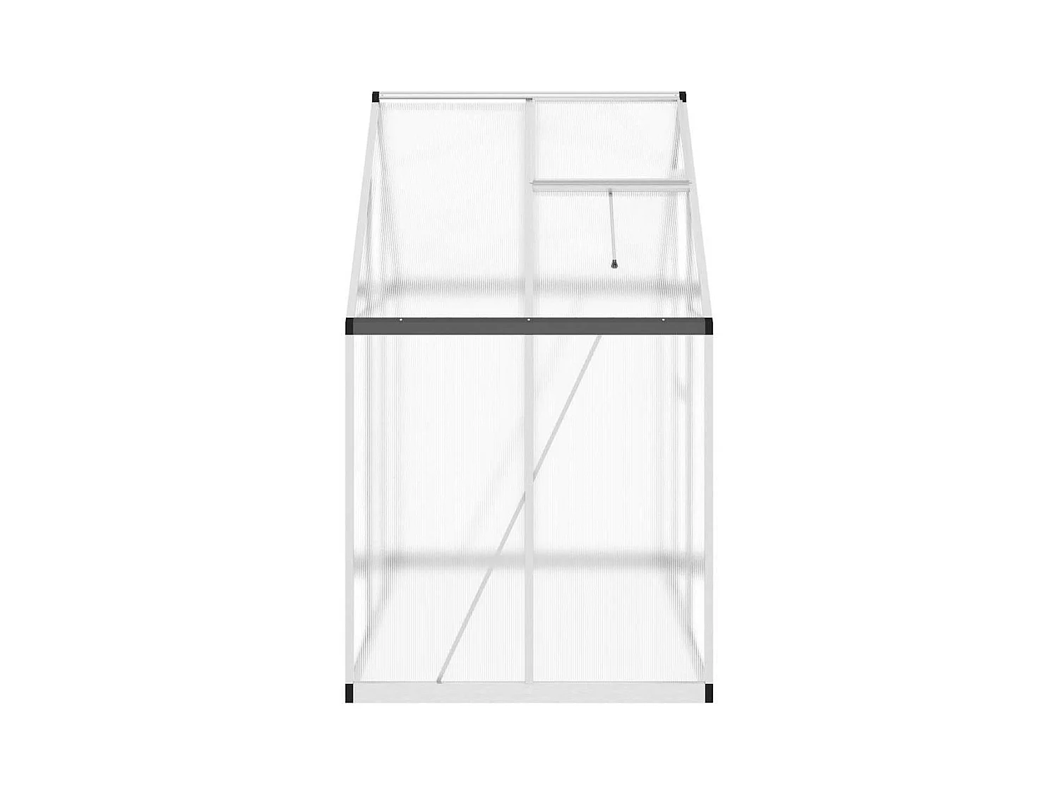 Tenda de estufa abrigo planta flor vegetais com estrutura de base prata 169 x 114 x 195 cm alumínio prata 02_0044515