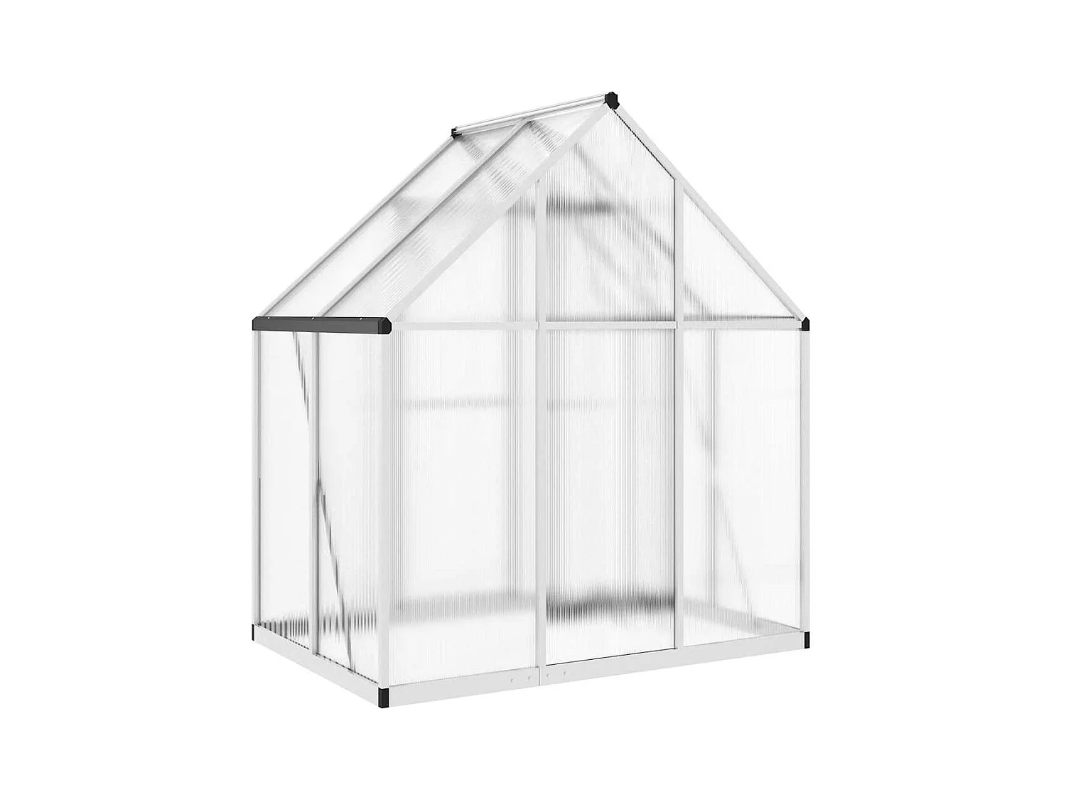 Tenda de estufa abrigo planta flor vegetais com estrutura de base prata 169 x 114 x 195 cm alumínio prata 02_0044515