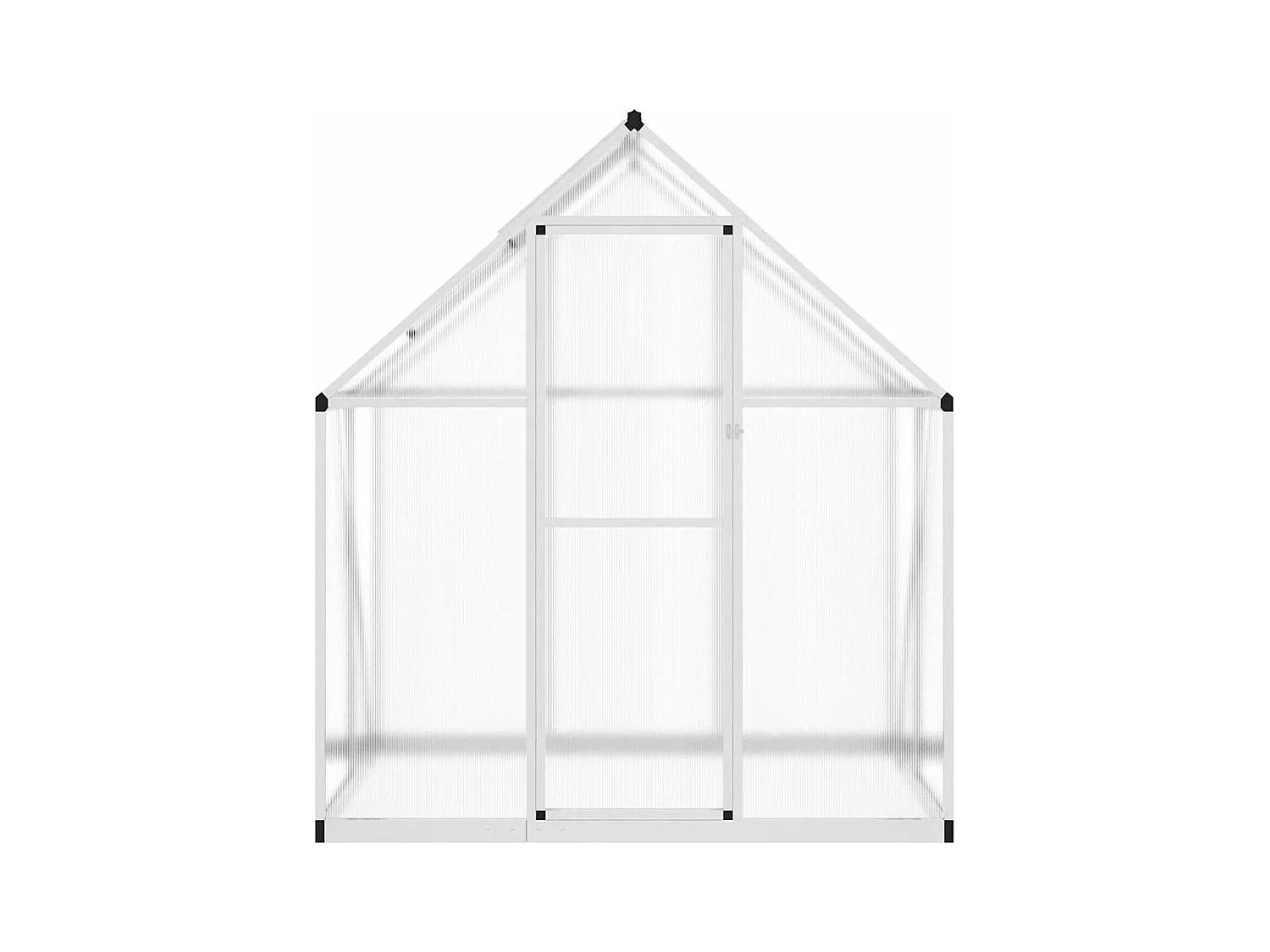 Invernadero de carpa para plantas flores y verduras con estructura de base plateada 169 x 114 x 195 cm aluminio Plata 02_0044515