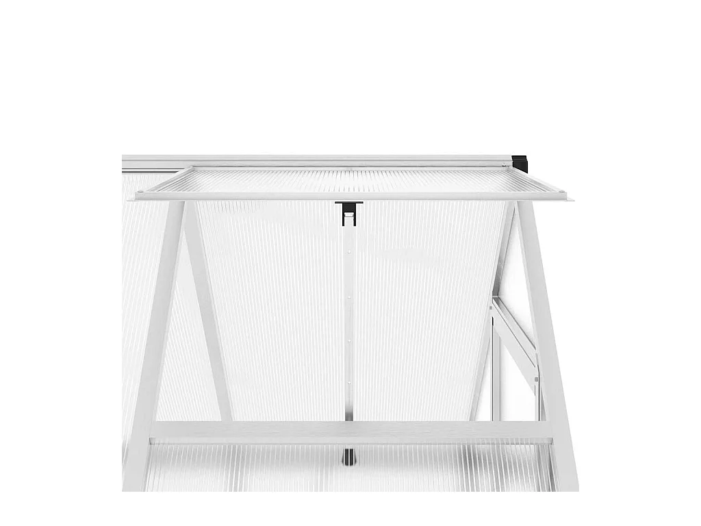 Invernadero de carpa para plantas flores y verduras con estructura de base plateada 169 x 114 x 195 cm aluminio Plata 02_0044515