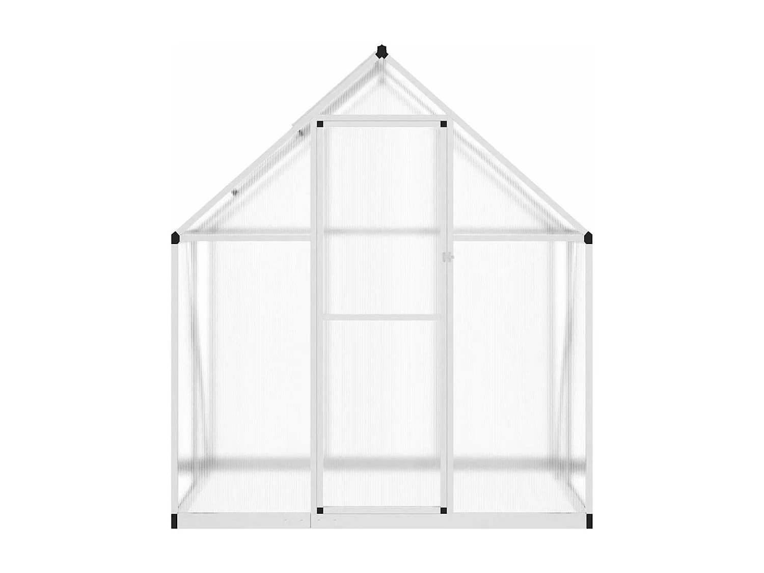 Invernadero de carpa para plantas flores y verduras con estructura de base plateada 169 x 114 x 195 cm aluminio Plata 02_0044515