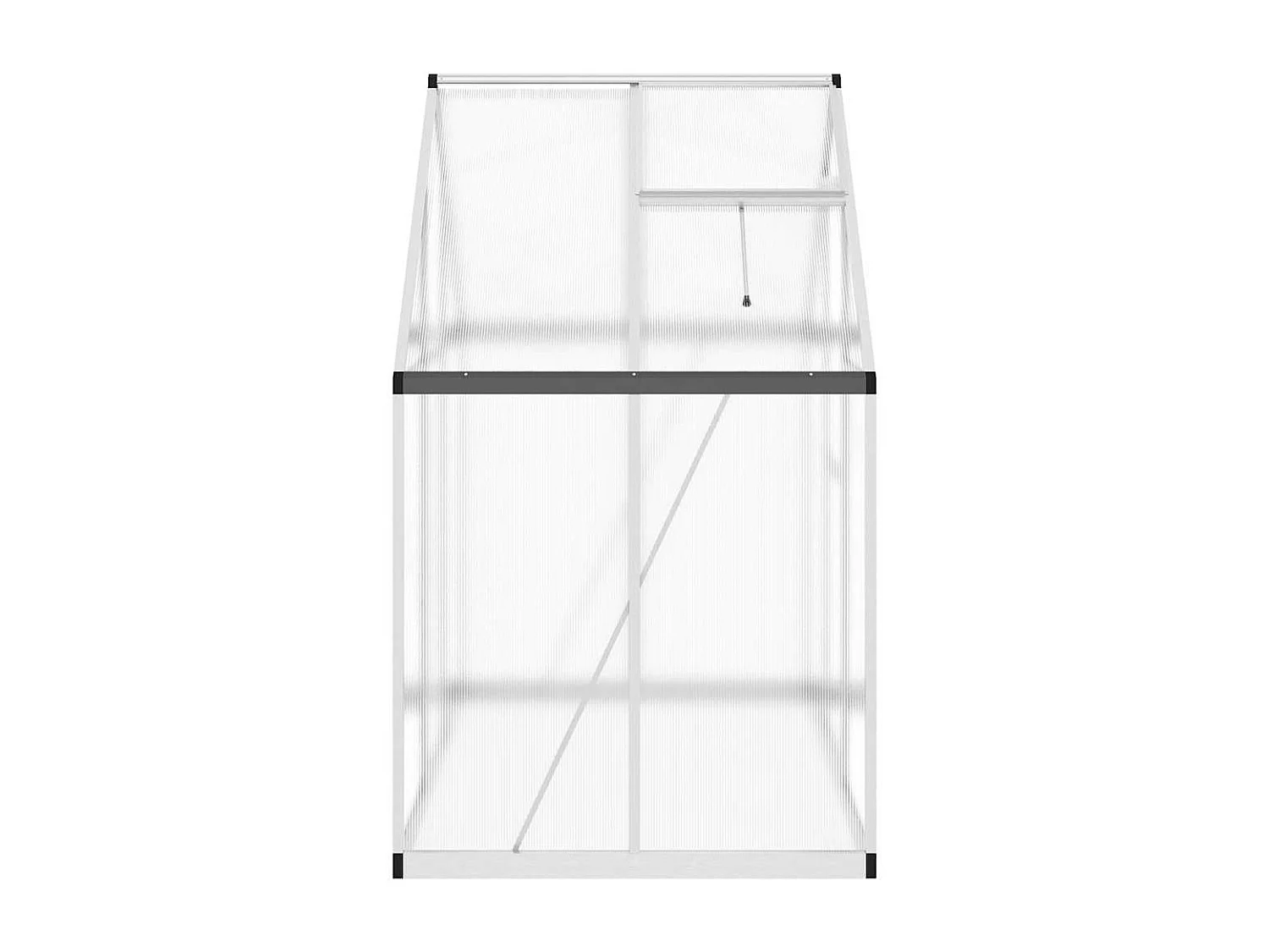 Invernadero de carpa para plantas flores y verduras con estructura de base plateada 169 x 114 x 195 cm aluminio Plata 02_0044515